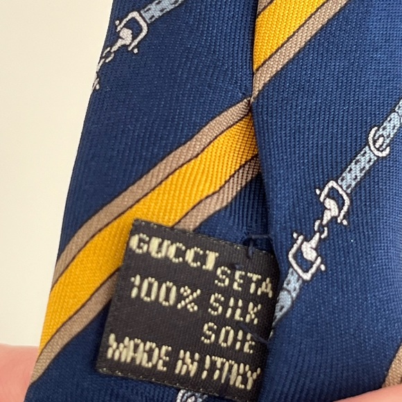 Vintage Gucci Men’s Silk Tie 1970s - Picture 6 of 6
